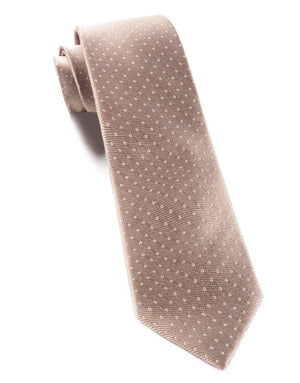 Mini Dots Champagne Tie