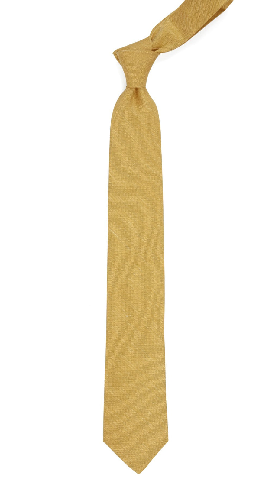 Sand Wash Solid Mustard Tie | Linen Ties | Tie Bar
