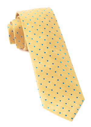 Dotted Dots Yellow Tie