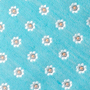 Half Moon Floral Turquoise Tie alternated image 2