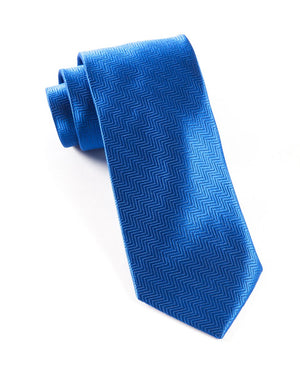 Herringbone Royal Blue Tie featured image