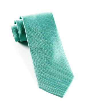 Herringbone Aqua Tie featured image