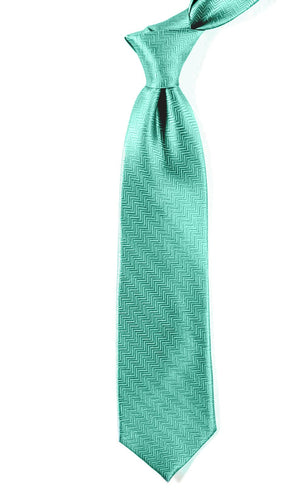 Herringbone Aqua Tie alternated image 1