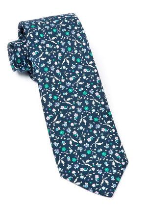 Fentone Floral Navy Tie | Silk Ties | Tie Bar