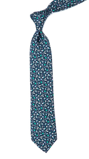 Fentone Floral Navy Tie alternated image 1