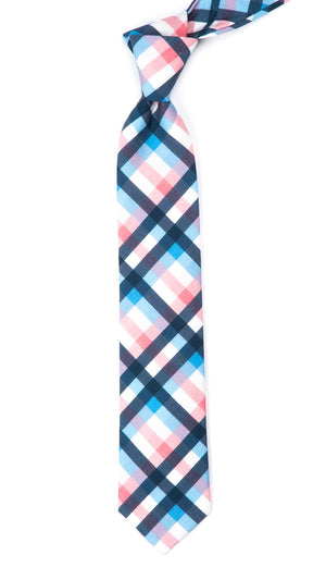 Acoustic Check Pink Tie