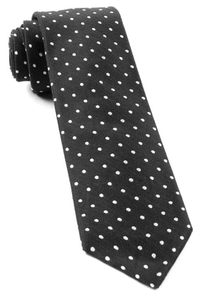 Dotted Dots Black Tie