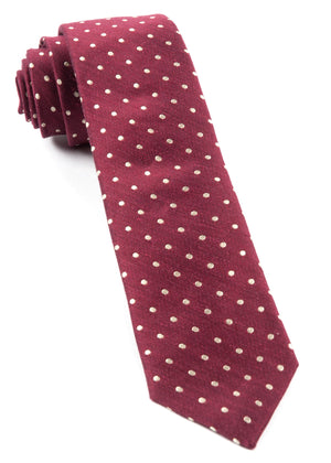 Dotted Dots Burgundy Tie featured image