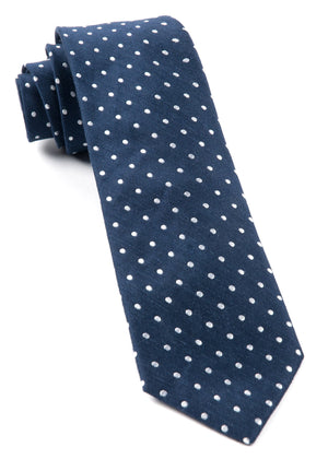 Dotted Dots Navy Tie featured image