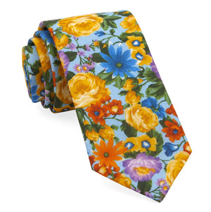 Duke Floral Light Blue Tie