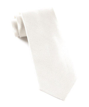 Herringbone Cream Tie featured image
