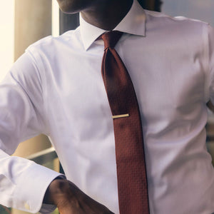 Tonal Chevron Burgundy Tie alternated image 4