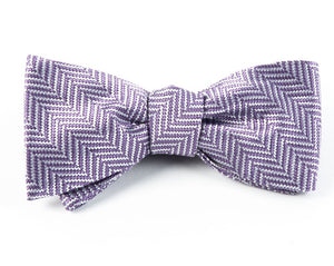 Native Herringbone Lavender Bow Tie featured image