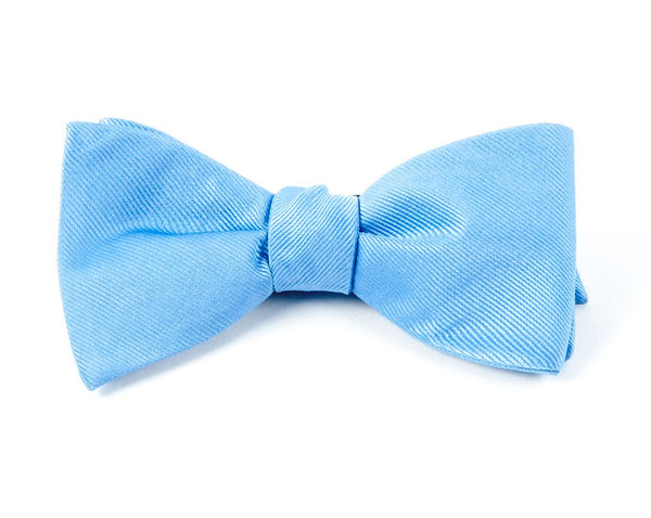Grosgrain Solid Carolina Blue Bow Tie | Silk Bow Ties | Tie Bar