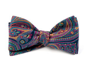 Empire Paisley Fuchsia Bow Tie featured image