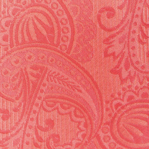 Twill Paisley Coral Bow Tie