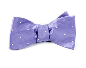Satin Dot Lavender Bow Tie featured image