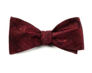 Interlaced Burgundy Bow Tie featured image