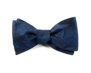 Interlaced Navy Bow Tie