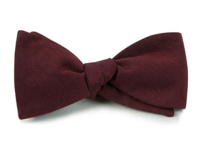 Astute Solid Burgundy Bow Tie featured image