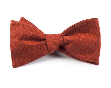 Orange Bow Ties | Peach Silk Bow Ties | Tie Bar