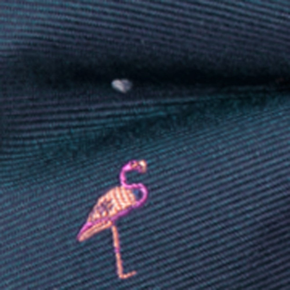 Pink Flamingo Navy Bow Tie | Silk Bow Ties | Tie Bar