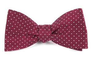 Mini Dots Burgundy Bow Tie featured image
