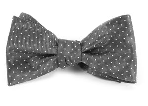 Mini Dots Charcoal Grey Bow Tie