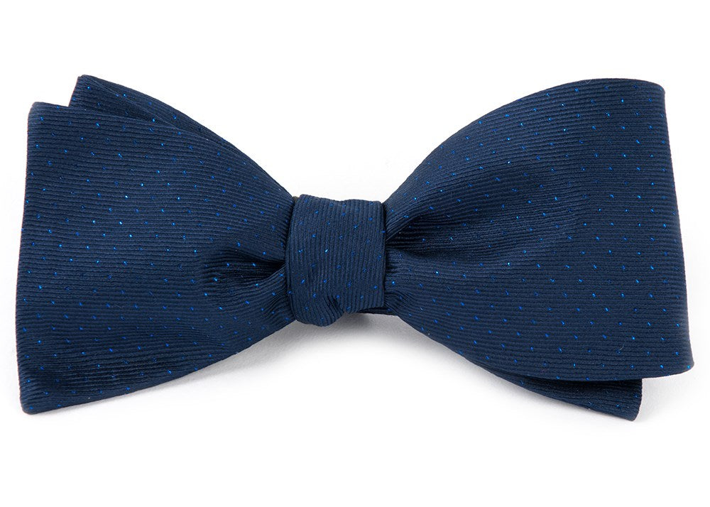 Flicker Navy Bow Tie | Silk Bow Ties | Tie Bar
