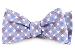 Plaid Bliss Violet Bow Tie featured image