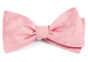 Satin Dot Baby Pink Bow Tie featured image