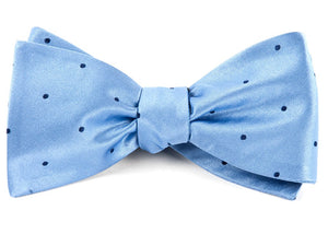 Satin Dot Light Blue Bow Tie featured image
