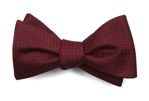 Check Mates Burgundy Bow Tie featured image