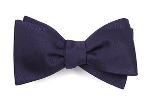 Grosgrain Solid Deep Eggplant Bow Tie featured image