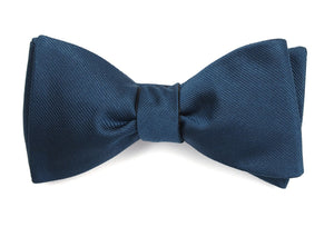 Grosgrain Solid Teal Bow Tie