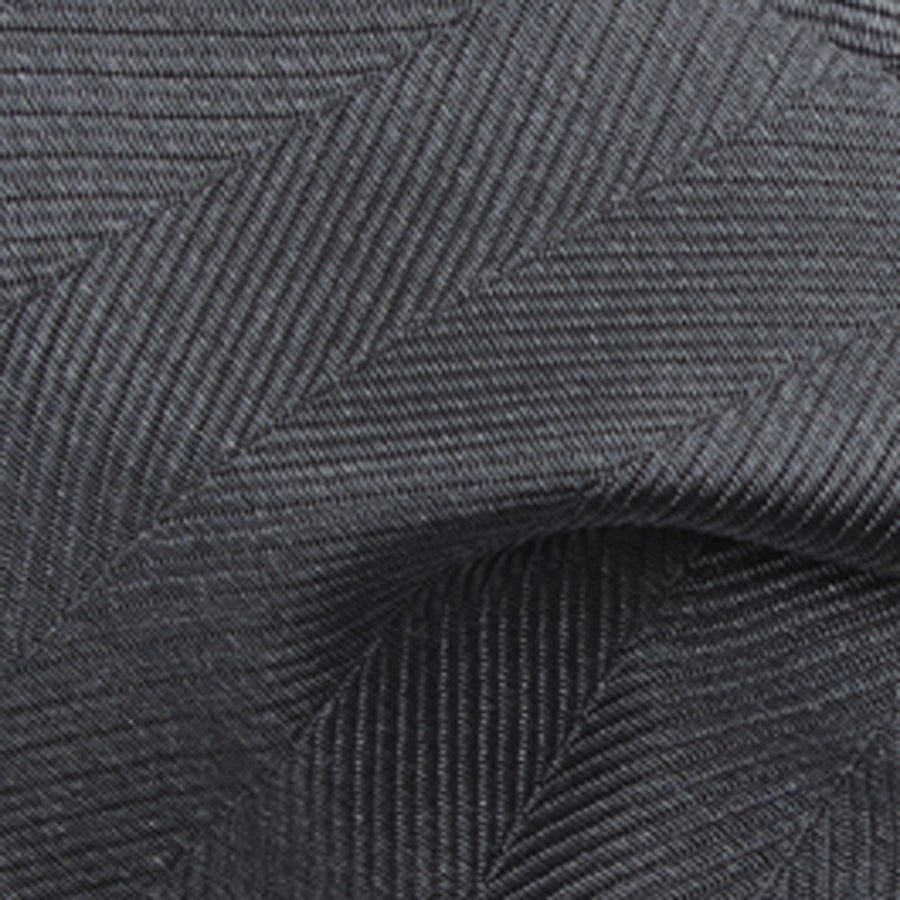 Herringbone Vow Charcoal Bow Tie | Silk Bow Ties | Tie Bar