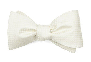 Be Married Checks Ivory Bow Tie featured image