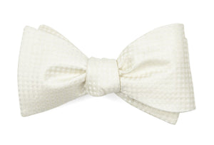 Be Married Checks Ivory Bow Tie