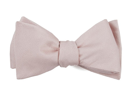 Grosgrain Solid Blush Pink Bow Tie | Silk Bow Ties | Tie Bar