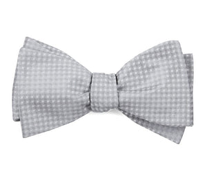 Be Married Checks Silver Bow Tie featured image