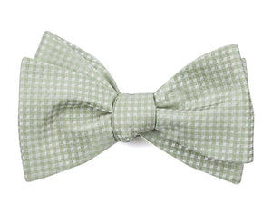 Be Married Checks Sage Green Bow Tie featured image