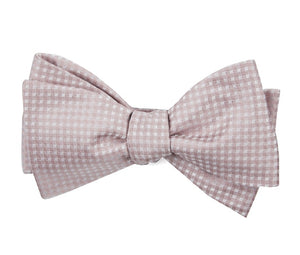 Be Married Checks Soft Pink Bow Tie featured image