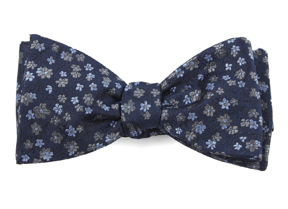 Free Fall Floral Navy Bow Tie | Silk Bow Ties | Tie Bar