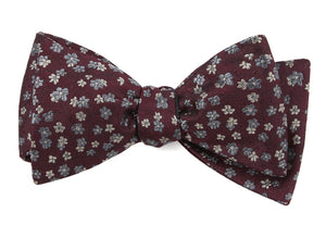 Free Fall Floral Burgundy Bow Tie featured image