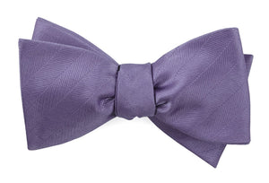 Herringbone Vow Lavender Bow Tie featured image