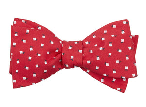 Wonder Floral Apple Red Bow Tie