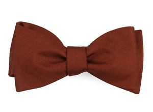 Herringbone Vow Copper Bow Tie