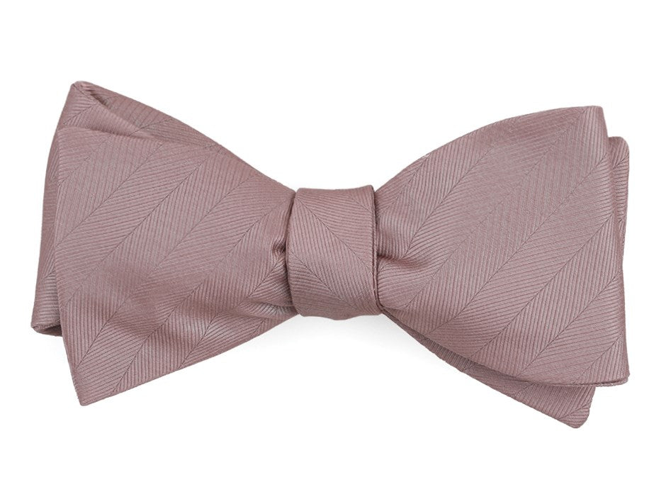 Herringbone Vow Red Bow Tie