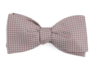 Be Married Checks Mauve Stone Bow Tie featured image