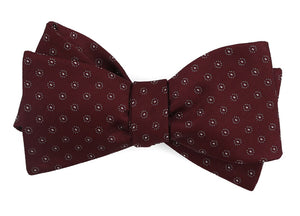 Sparkler Medallions Burgundy Bow Tie